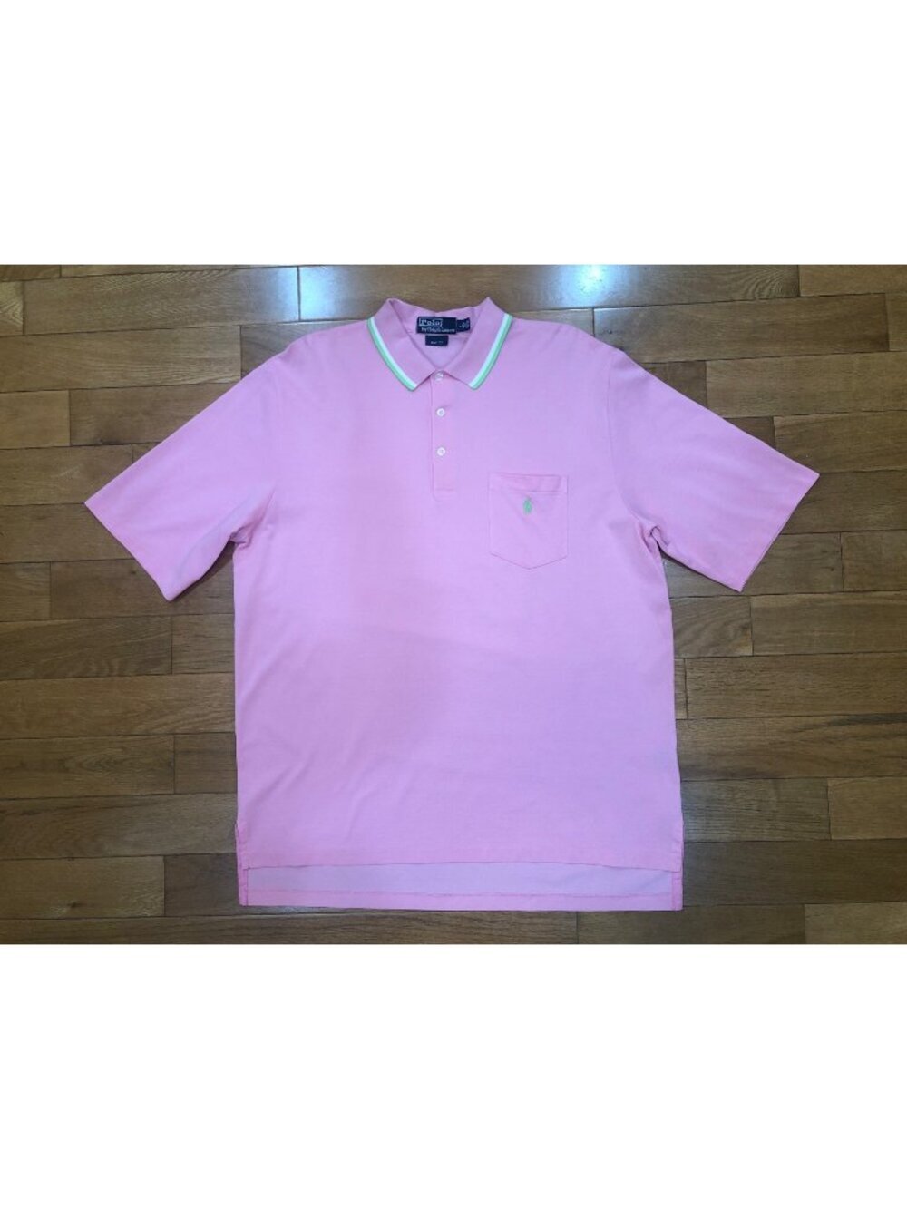 Polo Ralph Lauren Golf Fit 100% Cotton Short Sleeve Pink Polo Sz L Sporty Preppy